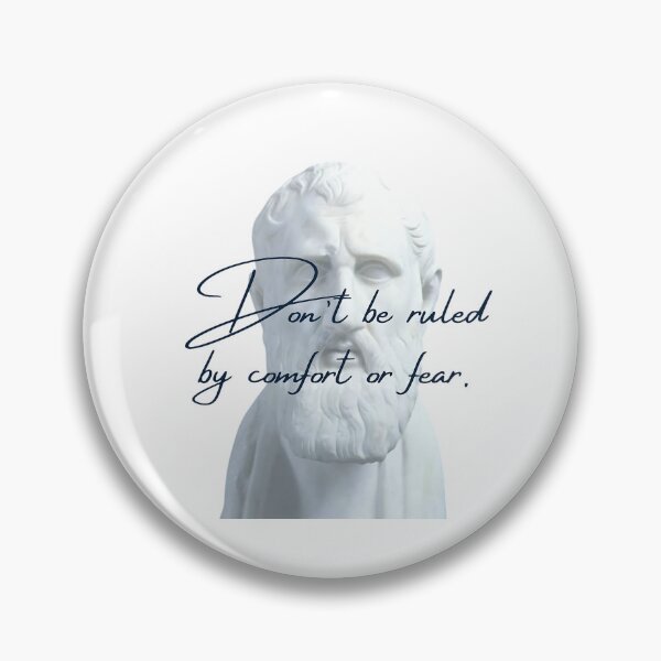 Item preview, Don't be ruled by comfort or fear by Stoic Philosopher Zeno of Citium  designed and sold by LexaArtworks.
