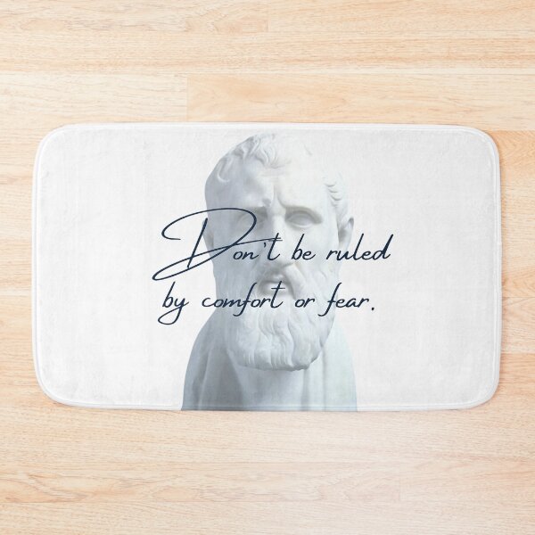 Item preview, Don't be ruled by comfort or fear by Stoic Philosopher Zeno of Citium  designed and sold by LexaArtworks.
