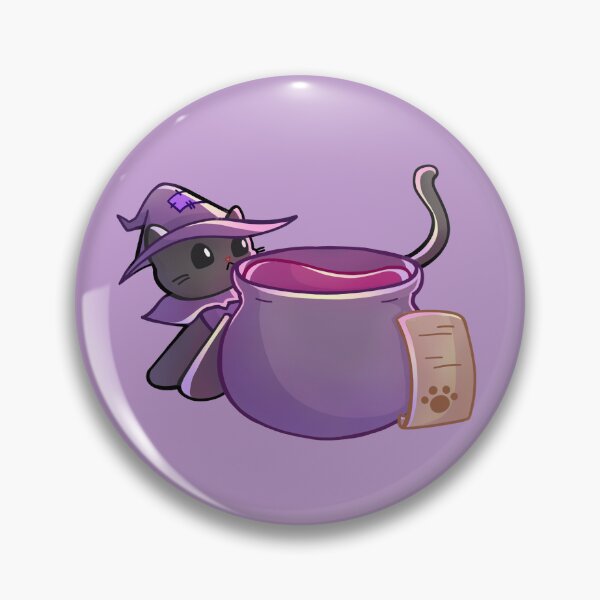 Item preview, Witch Cat Cauldron designed and sold by franzieart.