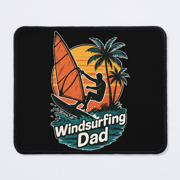 Item preview, Windsurfing Dad Summer Retro designed and sold by TomFrontierArt.