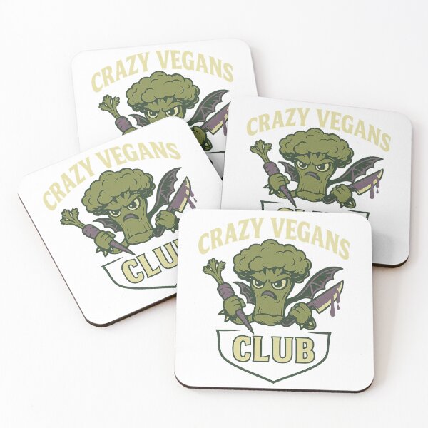 Item preview, Crazy Vegans Club - Gift for Vegan Punks Broccoli Humor Art designed and sold by Jarminis.