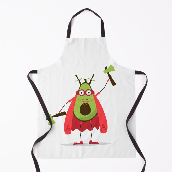 Item preview, Avocado Superhero Character with Axes designed and sold by rymarenko.