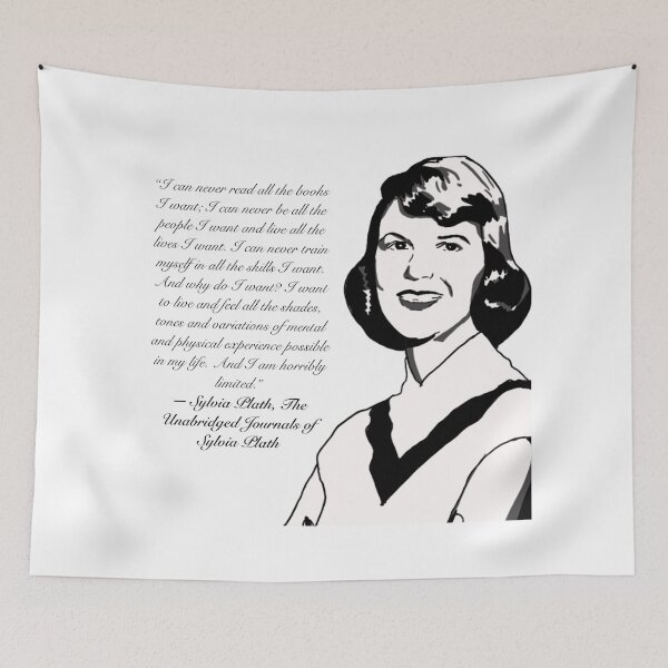 Item preview, Sylvia Plath quote designed and sold by karmilka.