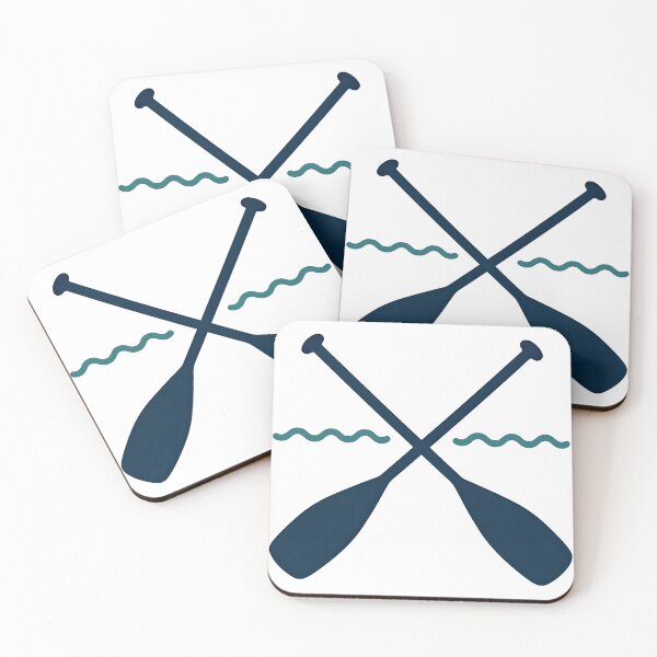 Item preview, Minimalist Paddles and Waves Icon designed and sold by ArtfulWeave.