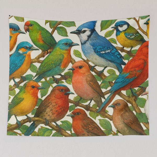 Item preview, A splendid display of colours in a bird paradise designed and sold by Sigtrix.