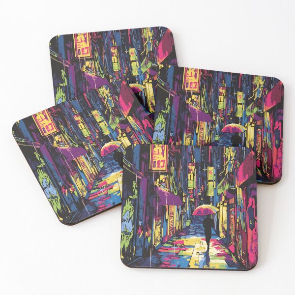 Item preview, Urban Reflections Rain and Colored Light designed and sold by MidArtForge.