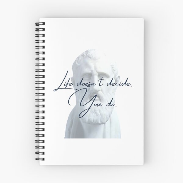 Item preview, Life doesn't decide, You do by Stoic Philosopher Zeno of Citium  designed and sold by LexaArtworks.