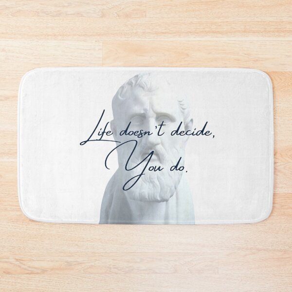 Item preview, Life doesn't decide, You do by Stoic Philosopher Zeno of Citium  designed and sold by LexaArtworks.