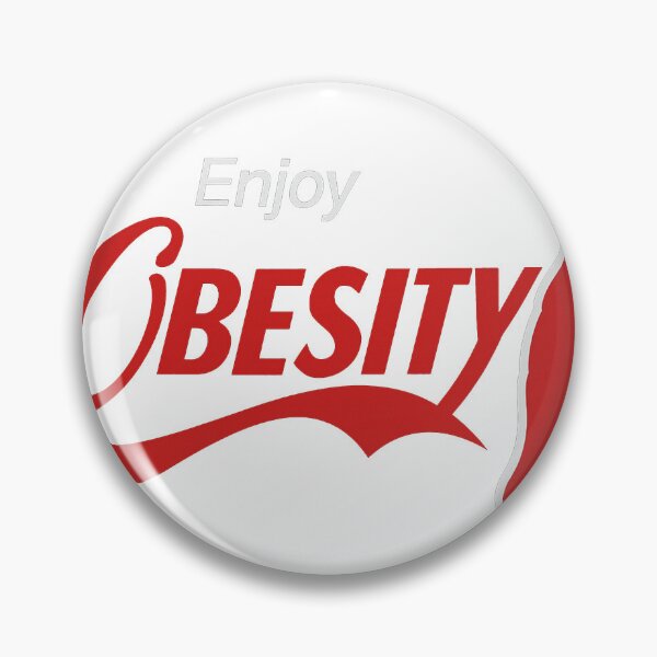 Item preview, Enjoy Obesity – Bold parody about soda addiction and overconsumption designed and sold by Kaabechoise01.