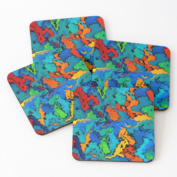 Item preview, Color explosion of wavy shapes designed and sold by Sigtrix.
