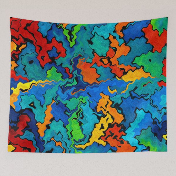Item preview, Color explosion of wavy shapes designed and sold by Sigtrix.