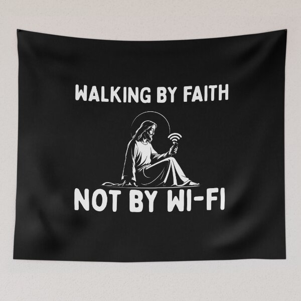 Item preview, Walking by Faith, Not by Wi-Fi T-shirt designed and sold by OrtegaGrace.