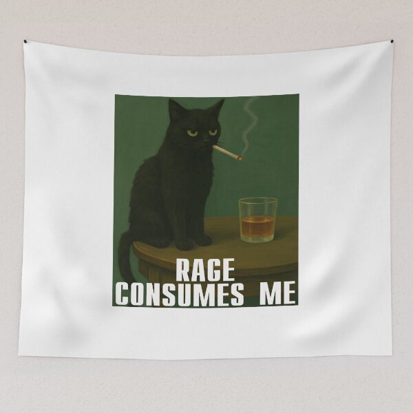 Item preview, Funny Moody Black Cat designed and sold by AShanDome.