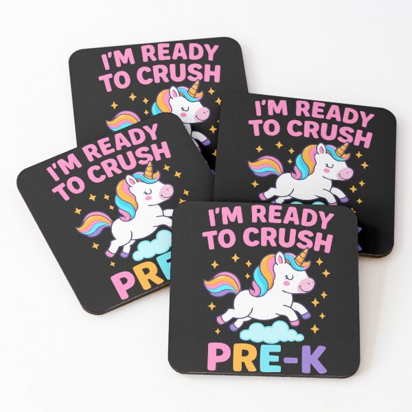 Item preview, First Day of Preschool I'm Ready To Crush Pre-K Unicorn girl designed and sold by BornBorn.