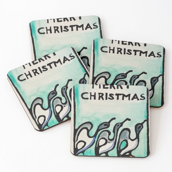Item preview, Merry Christmas Cormorants by walter anderson designed and sold by KaijuNoKaiju.