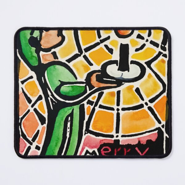 Item preview, Merry Christmas Boy with Candle by walter anderson designed and sold by KaijuNoKaiju.