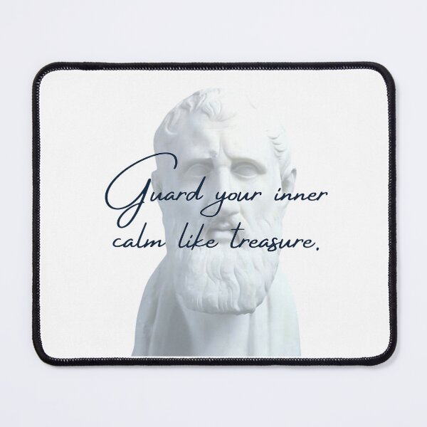 Item preview, Guard your inner calm like treasure by Stoic Philosopher Zeno of Citium designed and sold by LexaArtworks.