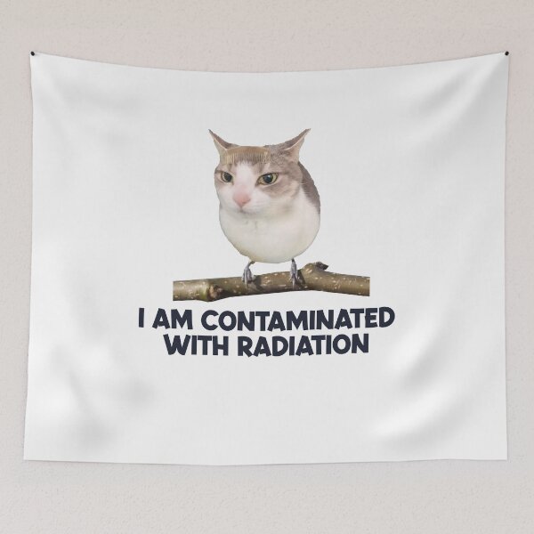 Item preview, I Am Contaminated Funny Cat designed and sold by AShanDome.