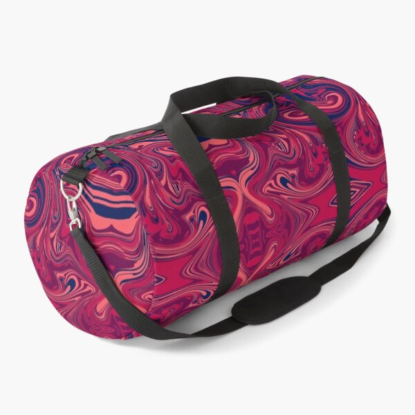 Item preview, Red & Navy Fluid Swirl – Bold Retro Pattern designed and sold by kandaxkaewkan.