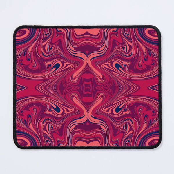 Item preview, Red & Navy Fluid Swirl – Bold Retro Pattern designed and sold by kandaxkaewkan.