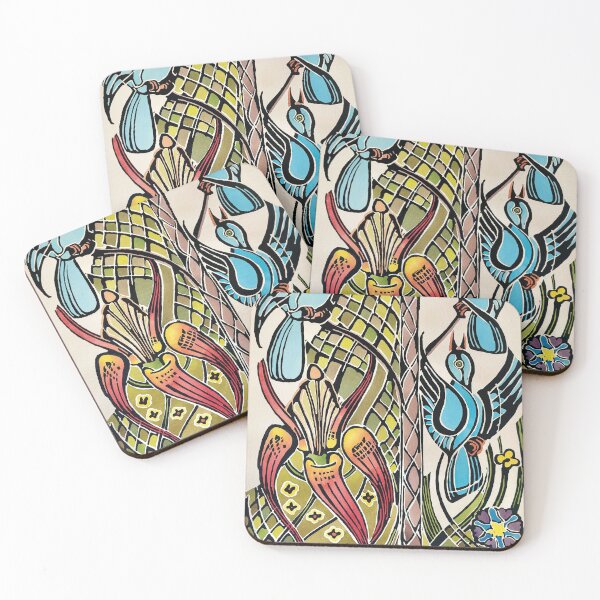 Item preview, Pine Trees - Blue Jays  By Walter Anderson designed and sold by KaijuNoKaiju.