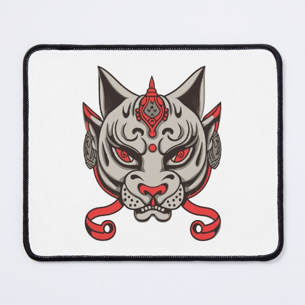 Item preview, Angry Cat Tattoo Design with Sword and Flames – Vintage Ink Art designed and sold by Noha Applied- Arts.