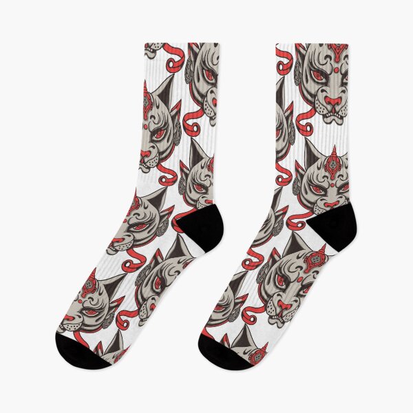 Item preview, Angry Cat Tattoo Design with Sword and Flames – Vintage Ink Art designed and sold by Noha Applied- Arts.