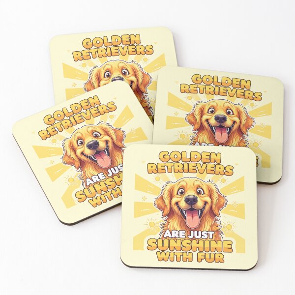 Item preview, Golden retrievers are just sunshine with fur designed and sold by Amir Faysal.