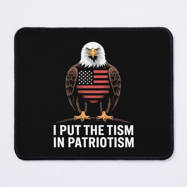 Item preview, I Put The Tism in Patriotism - A perfect gift for autistic individuals who proudly embrace both their identity and patriotism. designed and sold by ZyziowskyArt.