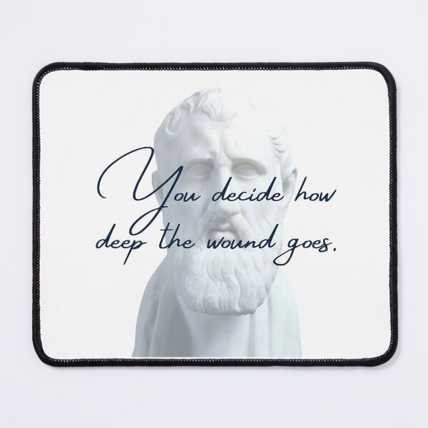 Item preview, You decide how deep the wound goes by Stoic Philosopher Zeno of Citium  designed and sold by LexaArtworks.