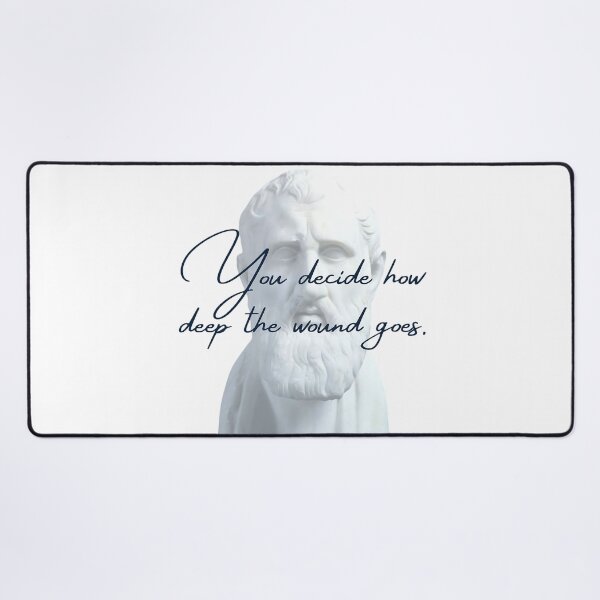 Item preview, You decide how deep the wound goes by Stoic Philosopher Zeno of Citium designed and sold by LexaArtworks.