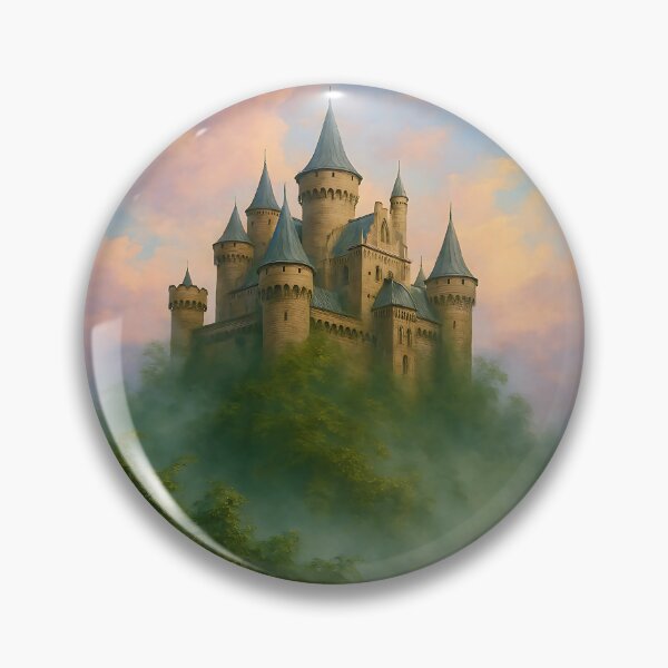 Item preview, Mystic Castle Dreamscape – Enchanted Foggy Hill Fantasy designed and sold by Psycho-Crazy.