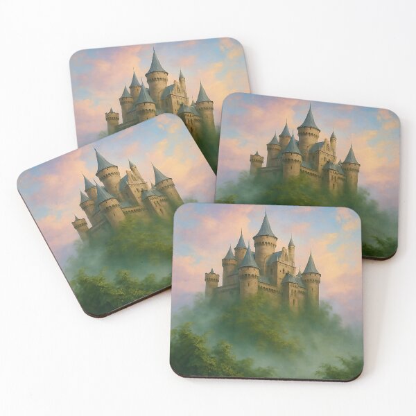 Item preview, Mystic Castle Dreamscape – Enchanted Foggy Hill Fantasy designed and sold by Psycho-Crazy.