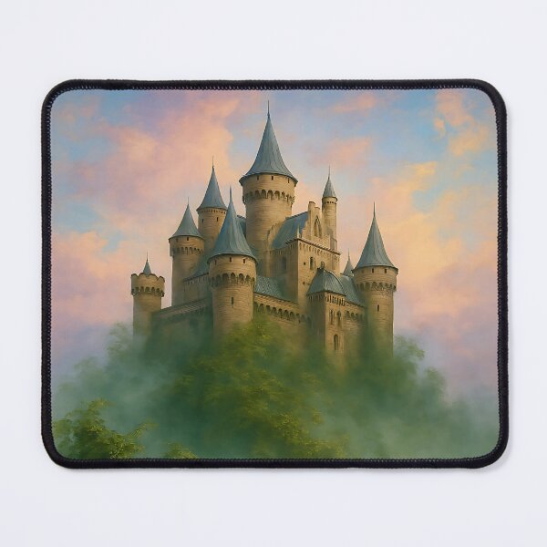 Item preview, Mystic Castle Dreamscape – Enchanted Foggy Hill Fantasy designed and sold by Psycho-Crazy.