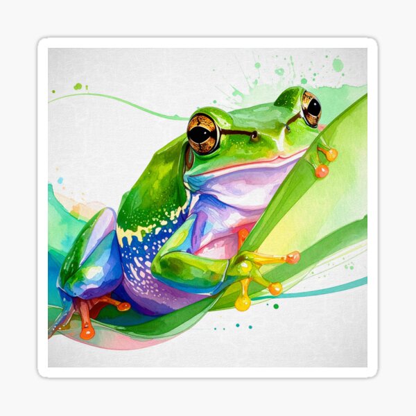 Leap of Color Sticker