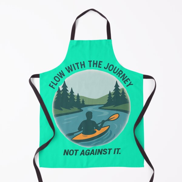 Item preview, Kayak Flowing Through Pine-Lined River – Vector Illustration designed and sold by Maximilianos.