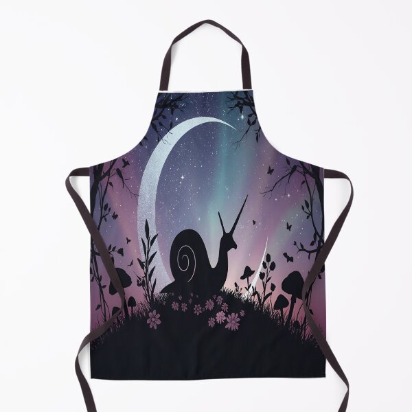 Item preview, Mystical Unicorn Snail Silhouette Moon Garden designed and sold by Aicrag-Shop.