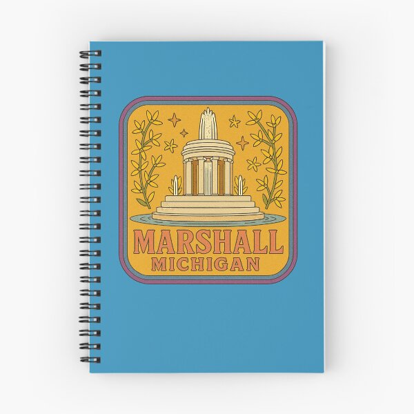 Item preview, Marshall Michigan Fountain Retro Design designed and sold by FrictionMaxxing.
