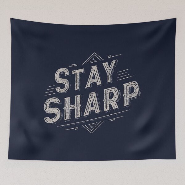Item preview, Stay Sharp, Cut Through the Noise designed and sold by EdvvinStudios.