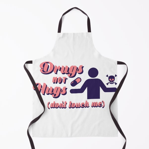Item preview, Drugs Not Hugs Dont Touch Me funny Sayings Quote Street, Sarcastic Humor pink purple designed and sold by SomniferumWars.