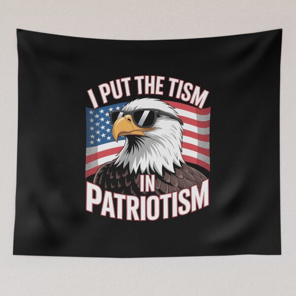 Item preview, I Put The Tism In Patriotism – Funny Autistic Pride USA Graphic designed and sold by Stock4U.