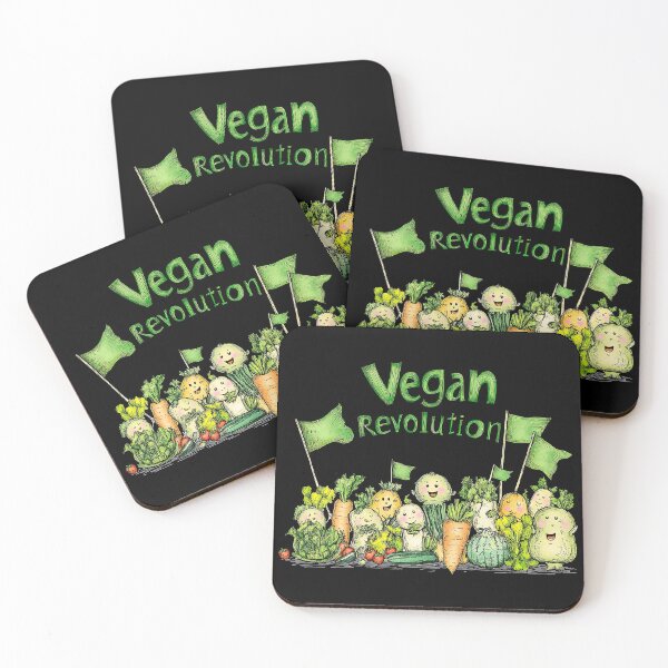 Item preview, Vegan Revolution (Black Version) designed and sold by Inrevel.