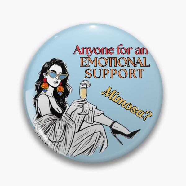 Item preview, Emotional Support Mimosa designed and sold by BreakupCentral.