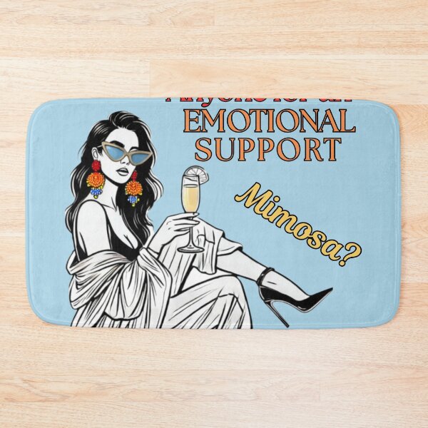 Item preview, Emotional Support Mimosa designed and sold by BreakupCentral.