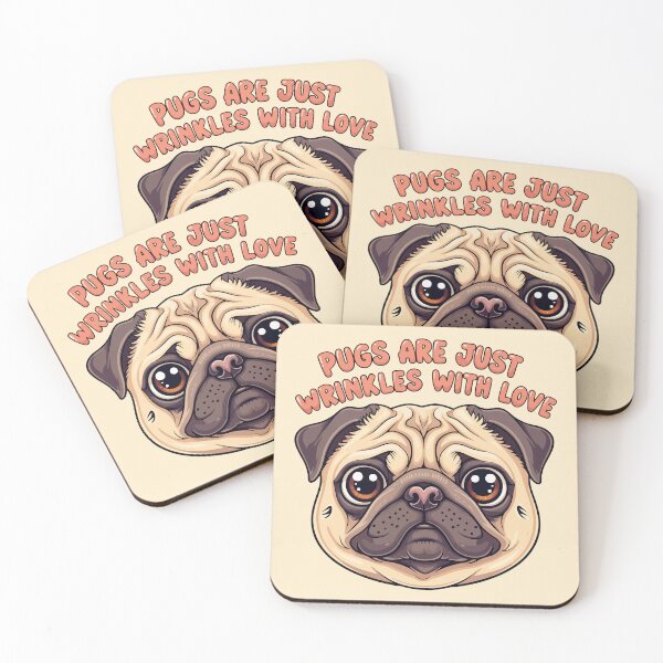 Item preview, Pugs Are Just Wrinkles With Love designed and sold by Amir Faysal.
