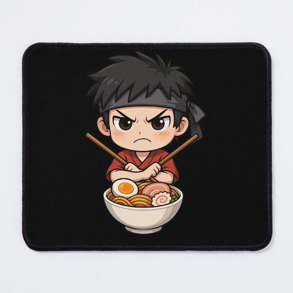 Item preview, Kenji the Angry Ramen Ninja – Funny Chibi Anime Food Lover Design designed and sold by ColorSplash123.