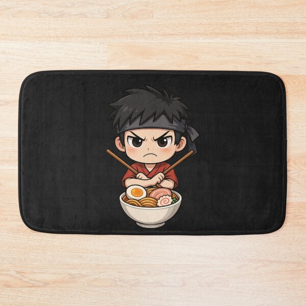 Item preview, Kenji the Angry Ramen Ninja – Funny Chibi Anime Food Lover Design designed and sold by ColorSplash123.