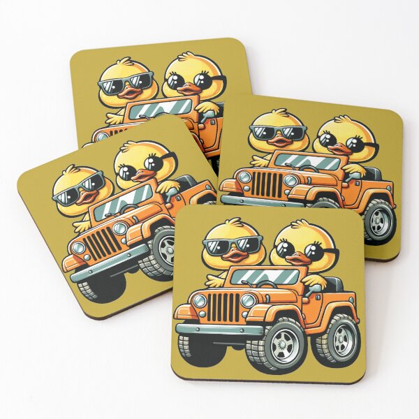 Item preview, Duck Duck Best Friends Chilling Cruisin 4x4 designed and sold by MaulCabral Designs.