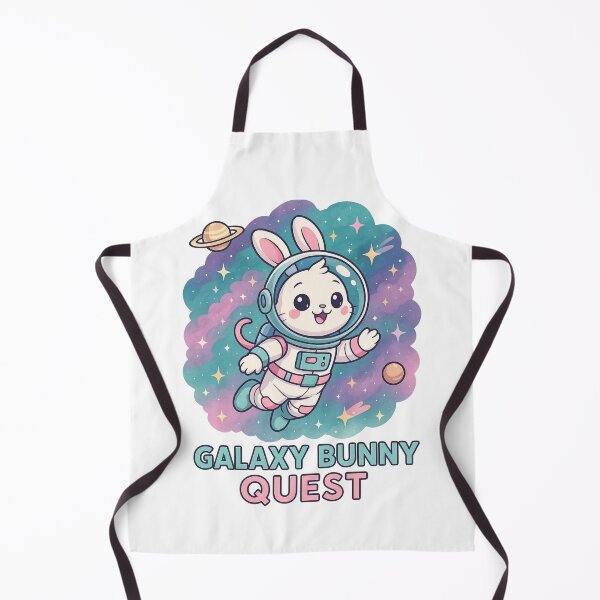 Item preview, Galaxy Bunny Quest – Cute Space Rabbit in Astronaut Suit designed and sold by ParaverseDasia.