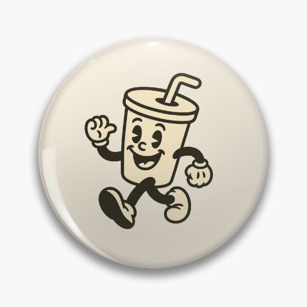 Item preview, Jackie - Smiling Retro Coffee Cup – Vintage Walking Mug Cartoon designed and sold by OnPointOutfits.